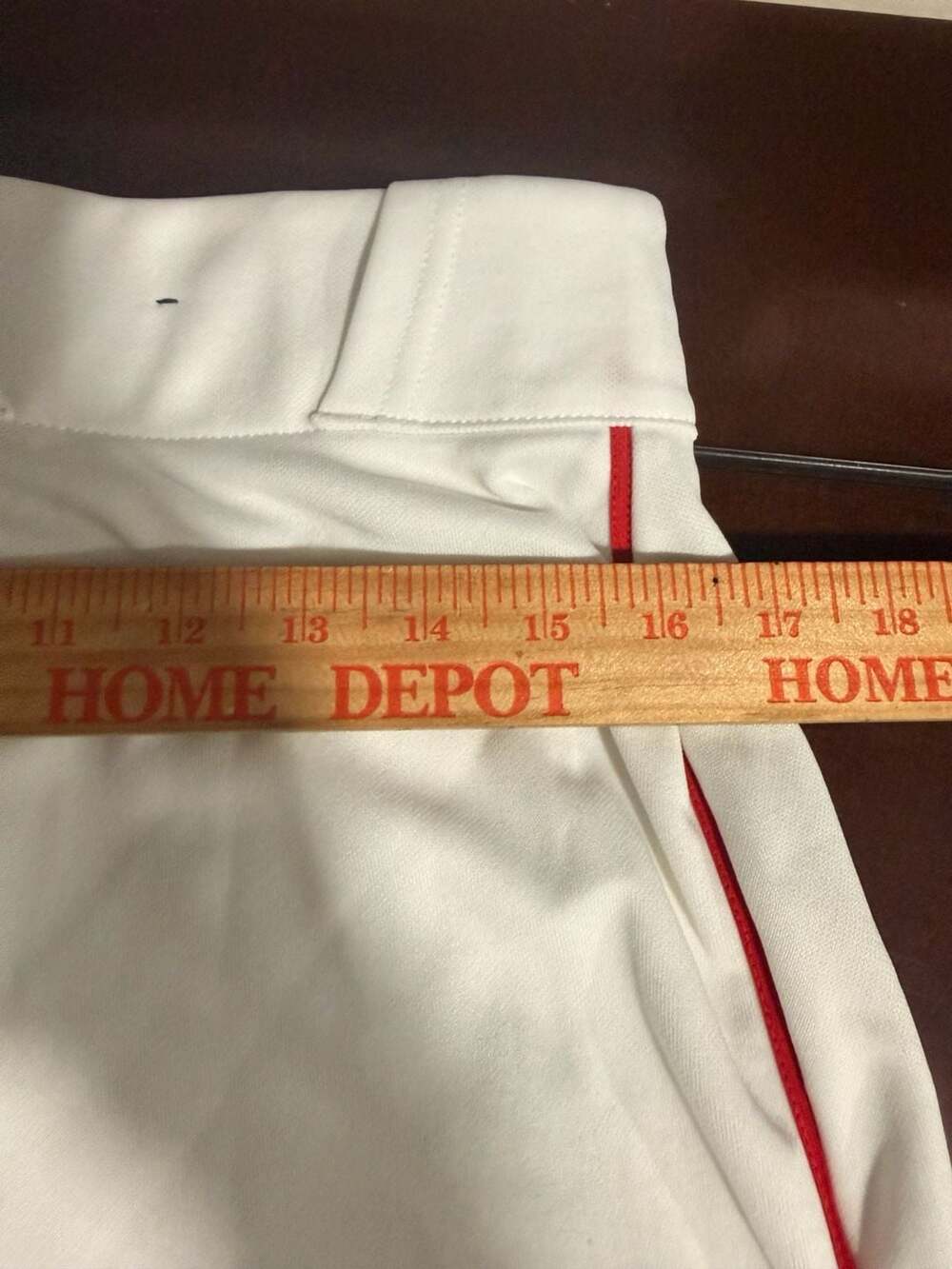 Under Armour Youth Baseball Piped Pants White/Red Size Medium - Picture 7 of 8